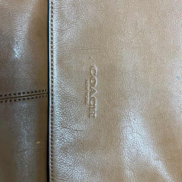 Coach Leather Messenger Bag in Tan - Picture 2 of 8